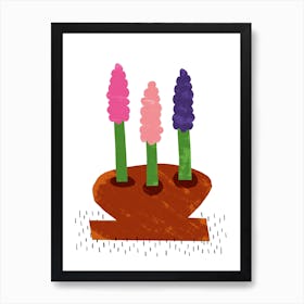 Happy Hyacinths Art Print