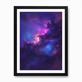 Space Wallpaper Art Print