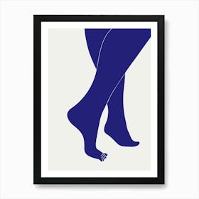 Legs Blue_2483540 Art Print