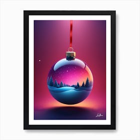 Christmas Ball Fantasy Art Print