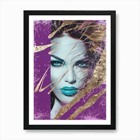 'Purple And Gold' 1 Art Print