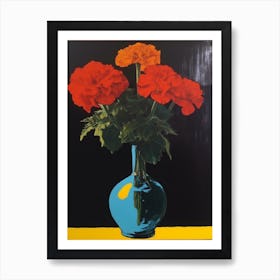 Marigold Still Life 1 Pop Art  Art Print