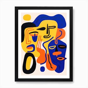 'The Faces' Art Print