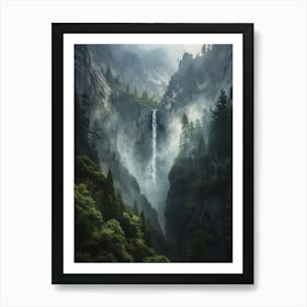 Waterfall Forest (13) Poster