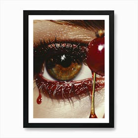 Dripping Eye Art Print