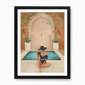 Weekend at my Pool II Art Print