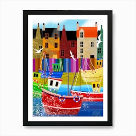 Coastal Town Art Print