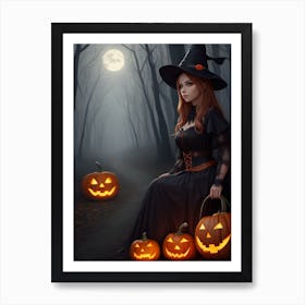 Witch In The Woods 2 Art Print