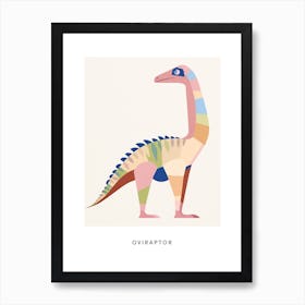 Nursery Dinosaur Art Oviraptor 4 Poster Art Print