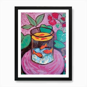 Goldfish In A Bowl Art Print