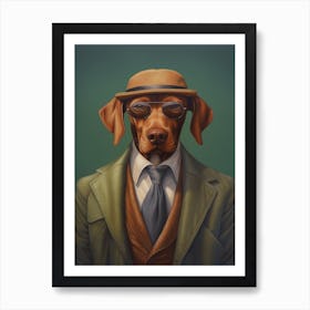 Gangster Dog Vizsla 2 Art Print