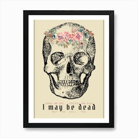 Skull Poetry Art Print