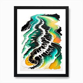 Abstract Seascape 1 Art Print