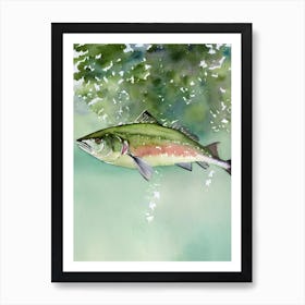 King Mackerel Storybook Watercolour Art Print