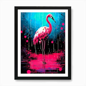 Pink Flamingo 1 Art Print