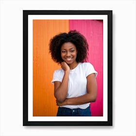 An African American Woman In Her Late Teens Or Early Twenties Her Skin Pinkish And Spotlessly Clean (2) Art Print