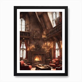 Harry Potter Living Room Art Print