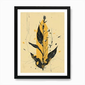 Plant With Leaves Art Print