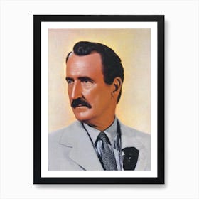 Donald Crisp Retro Collage Movies Art Print