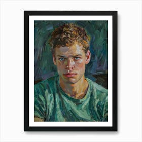 Portrait Of A Young Man 10 Art Print