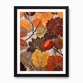 Fall Botanicals Nasturtium 1 Art Print