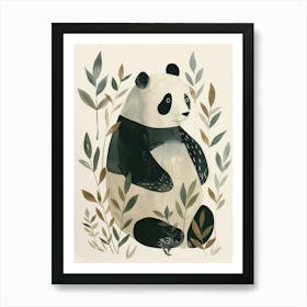 Charming Nursery Kids Animals Panda Bear 4 Art Print