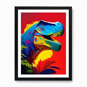 Indominus Rex Primary Colours Dinosaur Poster