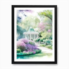 Bellingrath Gardens, Usa Pastel Watercolour Art Print