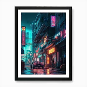 Cyborg City 1 Art Print