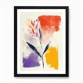 Stardust Glow Mid Century Style Art Print