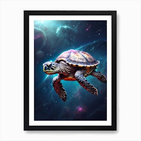 Space Turtle Art Print