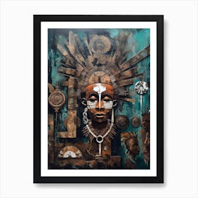 Cultural Tapestry Trails: Journey into African Inspirations Art Print