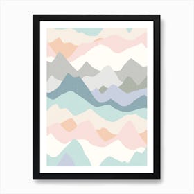 Mountain Range Art Print