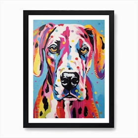 Pop Art Paint Dog 1 Art Print