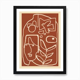 Paleolithic Abstract Art 2 Art Print