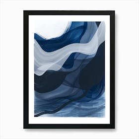 Blue Wave 5 Art Print