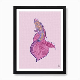 Goldfish With Purple Tones Art Print