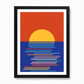 Sunset In Sicily Art Print