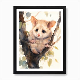 Adorable Chubby Hanging Possum 3 Art Print