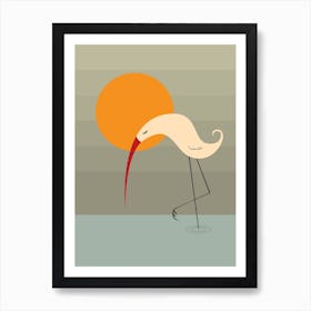 Stork Art Print