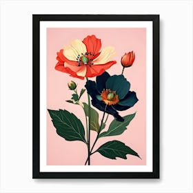 Three Flowers 2 Art Print