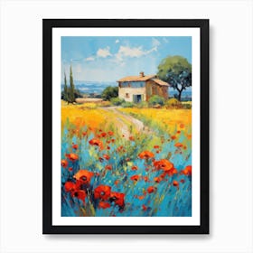 Poppies In The Field 6 Art Print