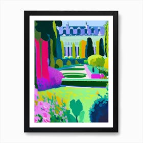 Gardens Of The Palace Of Versailles, 1, France Abstract Still Life Art Print
