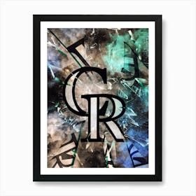 Colorado Rockies Baseball Poster Art Print