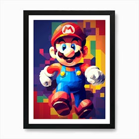 Mario Bros 10 Art Print