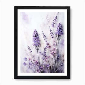 Lavender Flowers Art Print