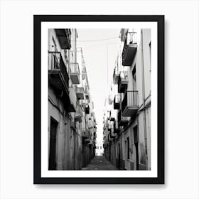 Cagliari, Italy, Black And White Photography 1 Art Print