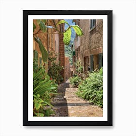 Fornalutx Narrow Street In A Village Mallorca Art Print