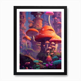 Mushroom Fantasy 2 Art Print