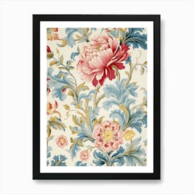 Floral Wallpaper 97 Art Print